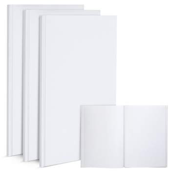 Paper Junkie 3 Pack Blank Hardcover Books for Kids to Write Stories, Unlined Sketchbook Journal, 18 Sheets / 36 Pages, 7 x 10 In