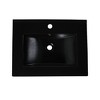 ChicFurnit Bathroom Sink 24 Inch Ceramic Basin with Sleek Modern Design for Bathroom Remodel Upgrade, 24"*18.3"*6.7" - 2 of 4