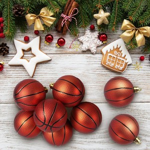 Sports Game Themed Christmas Pendant Set (24PCS) – Plastic Balls, Holiday Decorations - 1 of 4