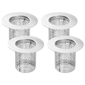 Unique Bargains Stainless Steel Bathroom Kitchen Hair Floor Drain Strainer - 1 of 3