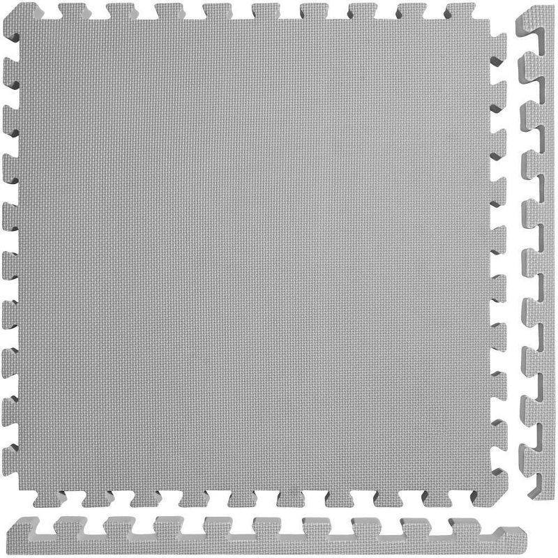 Meister X-Thick 1.5&#34; Interlocking 10 Tiles Gym Floor Mat - Gray, 1 of 6