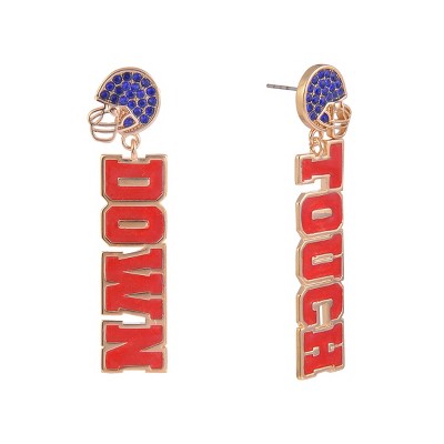 Hallmark Touch Down Football Earrings
