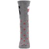 Memoi Purr-fectly In Love Crew Bamboo Blend Socks Med Gray Heather 9-11 - 2 of 4