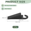 Unique Bargains TPR Anti-Slip Trapezoidal Design Door Stopper 6 Pcs - 2 of 4
