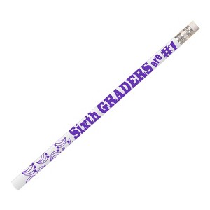 Musgrave Pencil Company 6th Graders Are #1 Motivational Pencils, 12 Per Pack, 12 Packs - 1 of 3