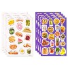 140ct Funny Food Stickers: Carlton Cards Scrapbook & Holiday Labels, Puffy Animal Theme, 8 Sheets - 2 of 4