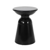 Maggift Patio End Tables Accent Side End Table for Outdoor and Indoor, Garden, Backyard Use, Special Design, Black, 15"*15"*20.75" - 2 of 4
