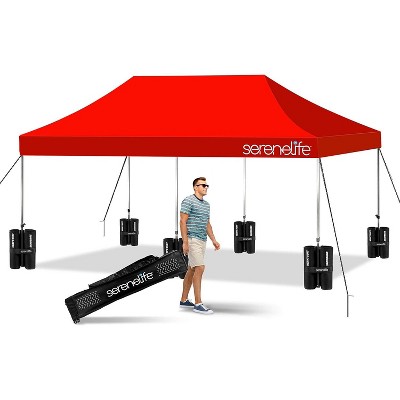 10 x 20 ft. Instant Shelter for Outdoor Events with Durable Canopy, Portable + Easy Setup