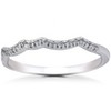 Pompeii3 1 1/6ct Diamond Infinity Engagement Wedding Ring Bridal Set 14K White Gold - 2 of 4