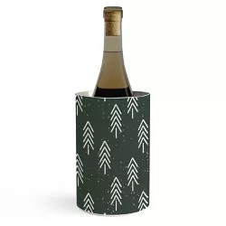 CoastL Studio Pine Trees Olive Wine Chiller - Deny Designs