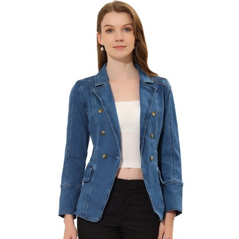 Women's Long Sleeve Classic Fit Denim Jacket