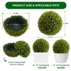 Artificial Topiary Balls 2PCS, Flower Topiary Ball Decorative Balls for Outdoor and Indoor - 3 of 4