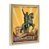 Stupell Industries Montpellier Vintage Advertisement Black Framed Floater Canvas Wall Art - 3 of 4