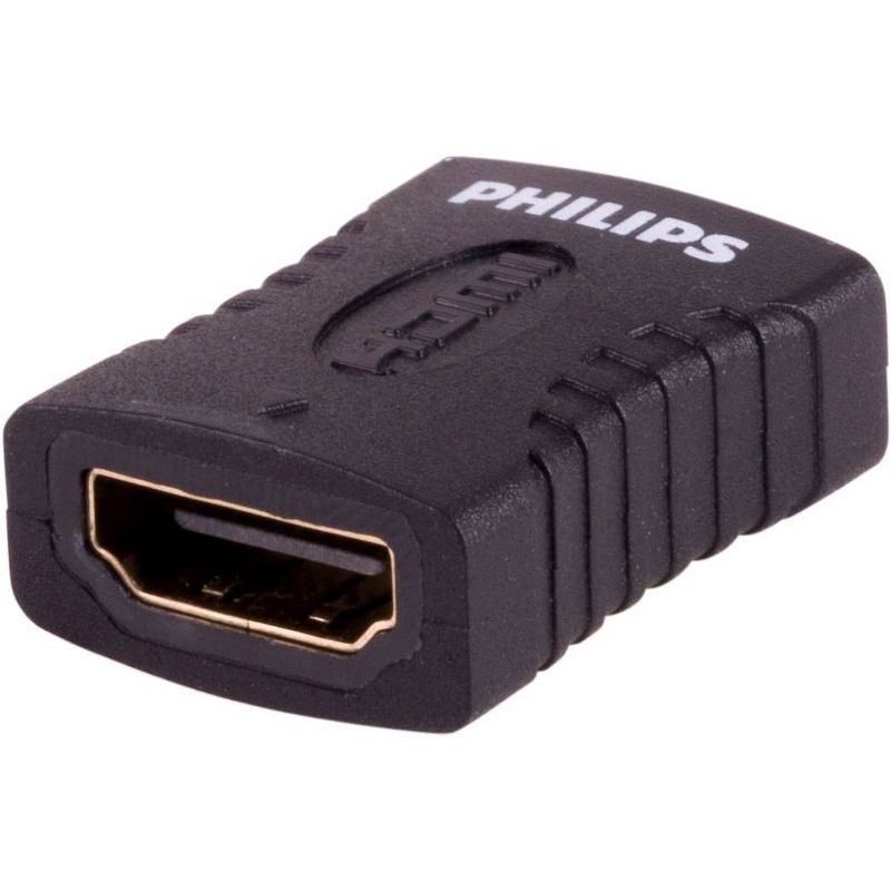 Philips HDMI Cable Extension Adapter, Full HD 1080P &#38; 4K - Black, 1 of 8