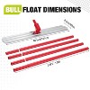 Bull Float Concrete Tools, Concrete Cement Trowel, 48"x8" Magnesium Bull Float, Finishing Smoothing Tool Kit with Bracket & 4x70" Handle - 4 of 4