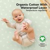 KeaBabies 2pk Soothe Waterproof Fitted Crib Sheets for Girl, Boy, 100% Organic Soft Cotton Crib Mattress Protector Sheet - 2 of 4