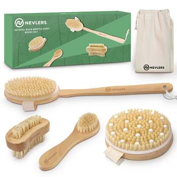 Beauty By Earth Round Dry Brush With Cellulite Massager : Target