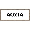 PosterPalooza | Panoramic Deco Silver Picture Frame - UV Acrylic, Foam Board Backing, Hanging Hardware - 2 of 4