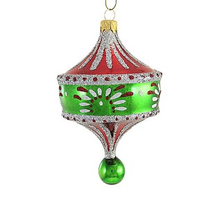 Sbk Gifts Holiday 5.5 Inch Green And Red Pendant Drop Ornament Christmas Ufo Tree Ornaments - 1 of 3