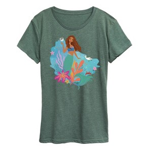 Women's - Disney - Ariel Short Sleeve Graphic T-Shirt - 1 of 4