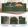 GYIIYUO 90" Convertible Sofa Bed with Pillows, Corduroy Boneless Couch for Living Room Bedroom, No Assembly Required - 3 of 4