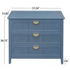 GDFStudio Virginia 31.5" Wood Storage Cabinet with 3 Dawers - 3 of 4