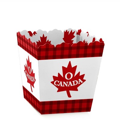 Big Dot of Happiness Canada Day - Party Mini Favor Boxes - Canadian Party Treat Candy Boxes - Set of 12