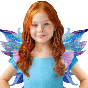 Winx Club Bloom’s Fairy Wings Dress-Up Costume for Kids - Adjustable 20" Play Wings with Glitter Details - 1 of 4