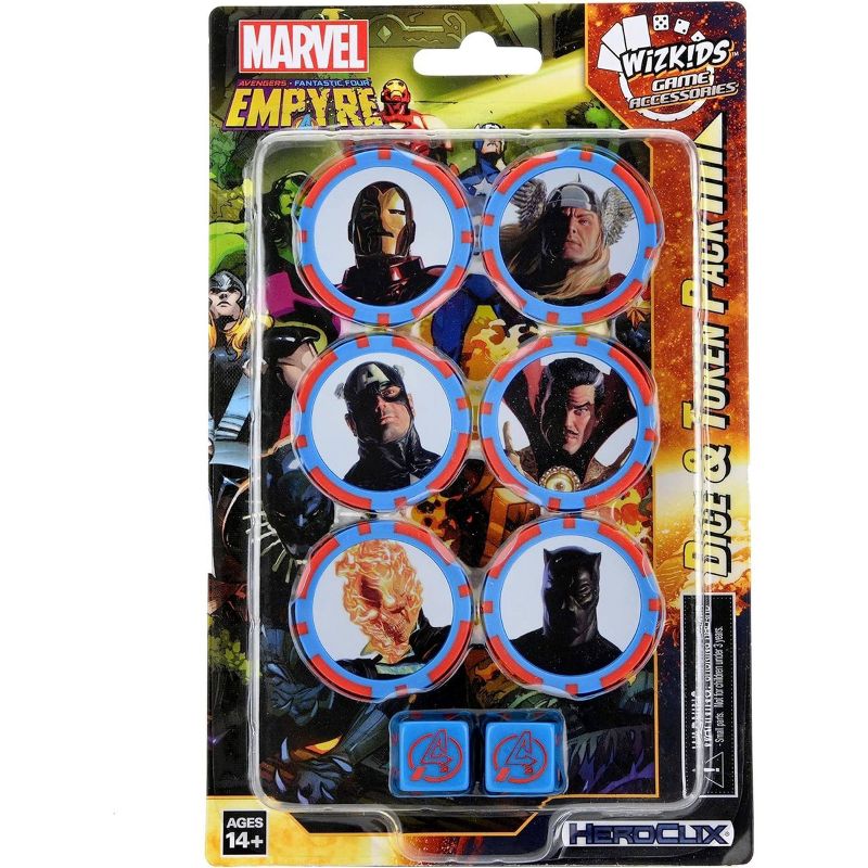 Marvel HeroClix Avengers Fantastic Four Empyre Dice &#38; Token Pack, 1 of 4
