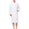 Alpine Swiss Dario Mens Luxury Waffle Knit Cotton Bathrobe Shawl Collar Hotel Spa Robe - 4 of 4