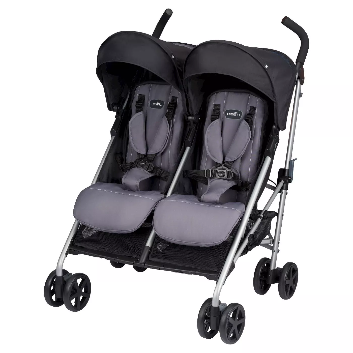Evenflo Minno Twin Double Stroller Glenbarr Gray - image 3 of 19