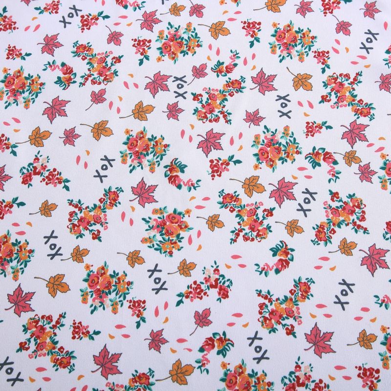 Betsey Johnson Fall Foliage Pink Full Sheet Set, 2 of 9