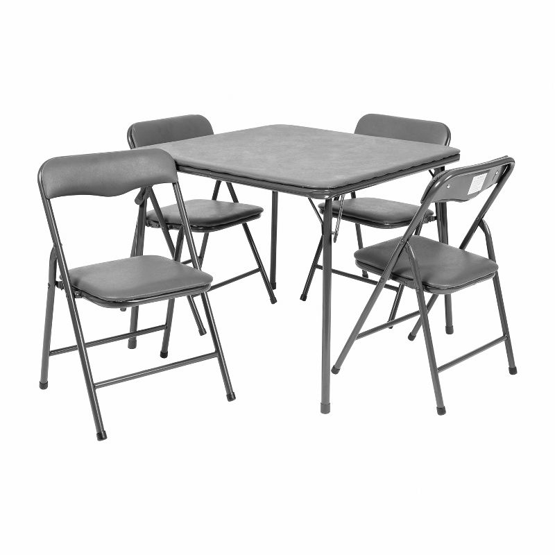 Emma and Oliver Kids 5 Piece Folding Table and Chair Set - Kids Activity Table Set, 1 of 13