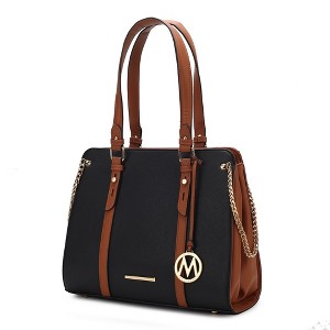 MKF Collection Amy Color Block Vegan Leather Women’s Tote Bag by Mia K - 1 of 4