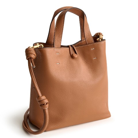 Vera Bradley Women's Leather Mini Original Tote Bag Roasted Pecan