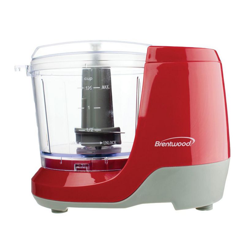 Brentwood 1.5 Cup Mini Food Chopper in Red, 1 of 5