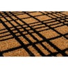 Entryways 30"x18" Fine Plaid All-Natural Coconut Fibers Door Mat: Eco-Friendly, Shake Clean, Low Pile - 4 of 4