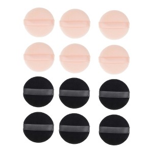 Unique Bargains Round Makeup Powder Puff 2.36"x0.47" - 1 of 4
