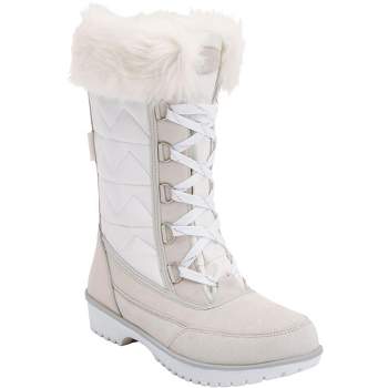 Comfortview Wide Width Eileen Waterproof Boot Fleece Lining Women's Winter Snow Boots
