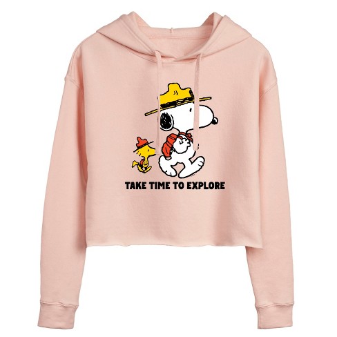 Women's - Peanuts -  Cropped Graphic Hoodie - image 1 of 3