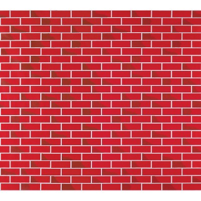 Corobuff® Corrugated Paper, Tu-Tone™ Brick, 48" x 12-1/2', 1 Roll
