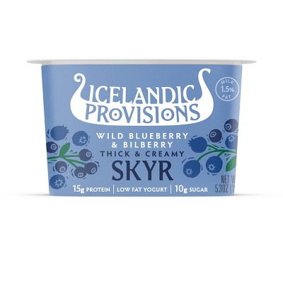 Icelandic Provisions Blueberry & Bilberry Skyr Yogurt - 5.3oz