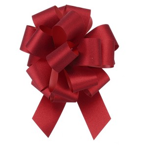 Unique Bargains Christmas Presents Bright Large Pull Bow Ribbons Glitter Gift Wrapping 10 Pcs - 1 of 4