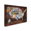 Masters Fine Art 'USA License Plate Map on  Wood' Canvas Art - 2 of 3