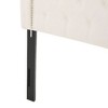 Contemporary Camelback Upholstered Headboard Full/Queen Size with Button Tufted Diamond Stitch & Nailhead Accents -Christopher Knight Home - 4 of 4