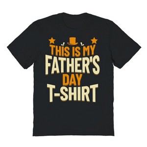 Rerun Island Men's This Is My Fathers Day Shirt Short Sleeve Graphic Cotton T-Shirt - 1 of 3