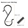 Unique Bargains Metal Safety Buckle S-shaped Kitchen Utensil Hooks and Hangers 20 Pcs - 2 of 4