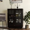 NicBex Modern Wood Bookshelf Display Bookcase with Glass Doors & Adjustable Shelves,Books Storage Cabinet Organizer for Office,Bedroom - 4 of 4