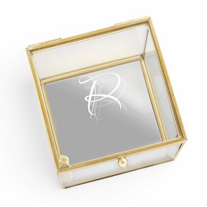 Personalization Mall Classic Celebrations Personalized Glass Jewelry Box - 1 of 2