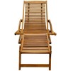 vidaXL Deck Chair Light brown Acacia wood Standard Foldable Deck Chair - 4 of 4